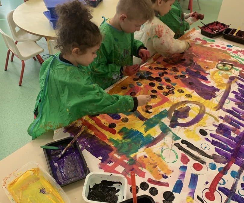 Réalisation d’une fresque artistique