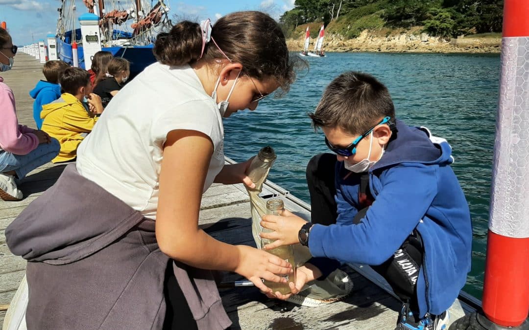 Arrivée des CM2 en classe de mer !
