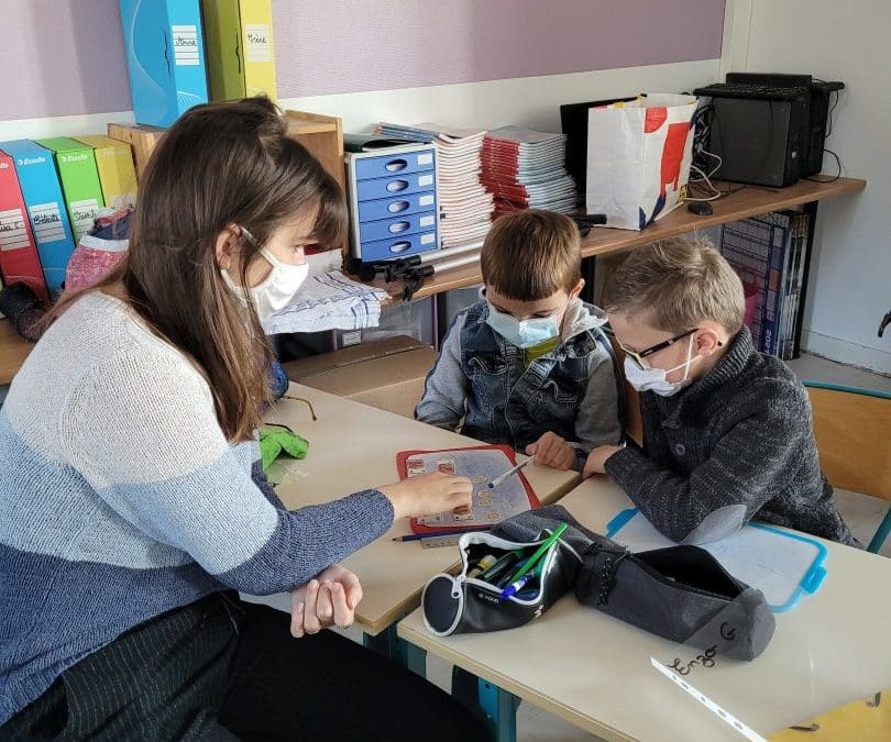 Elisa, en service civique à l’école Notre Dame de Kerbonne !