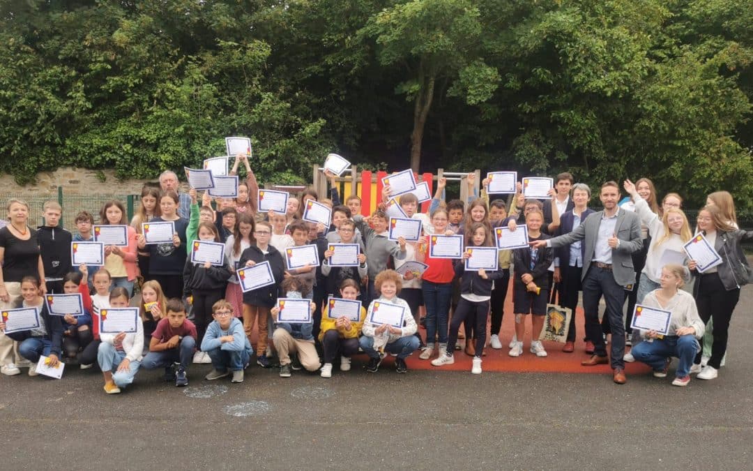 Remise des diplômes de la semaine internationale !