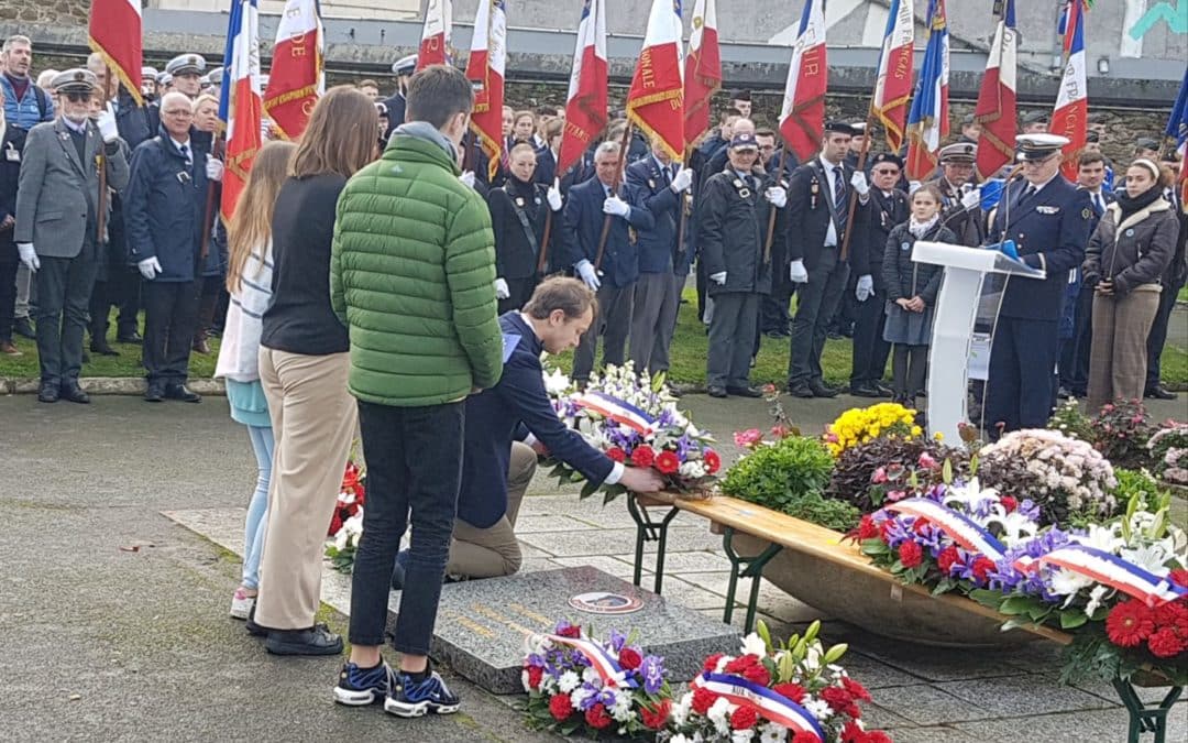 3ème Prépa-métiers, 1 000 jeunes à la cérémonie au cimetière de Kerfautras, nous y étions !