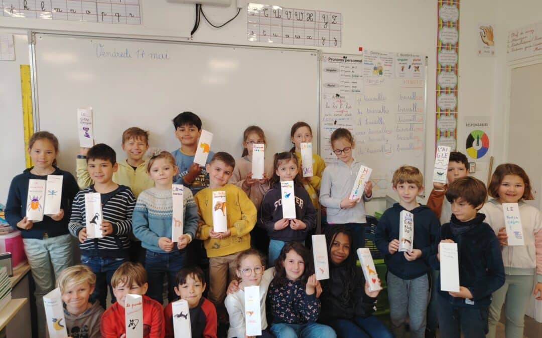 Les élèves de la classe de CE1-CE2 ont leur totem !