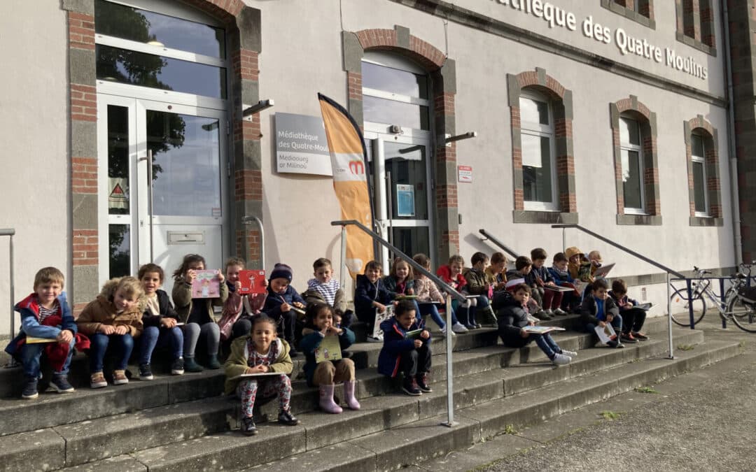 Les GS à la médiathèque des Quatre Moulins !