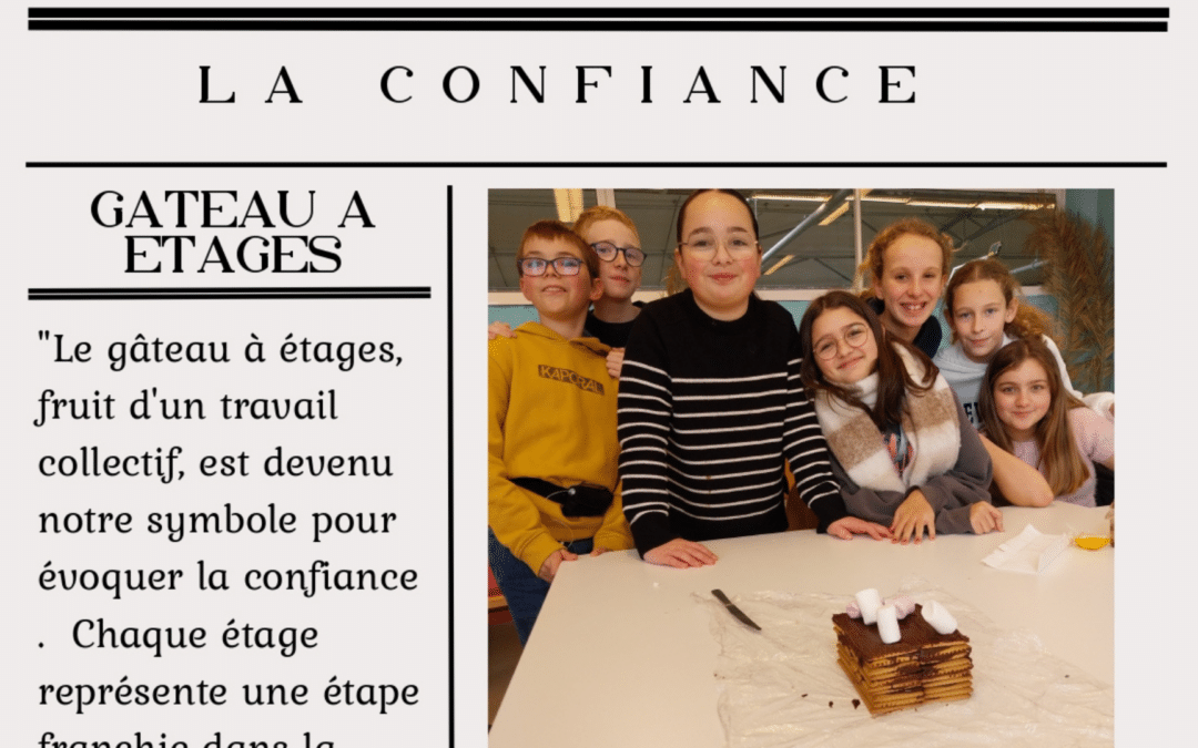 La confiance : un gâteau à étages comme symbole