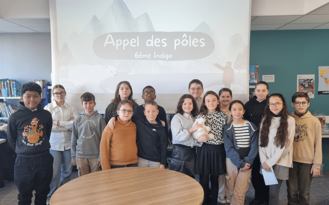 Les élèves de 6ème Indigo sensibilisent les CM2 à l’avenir de l’ours polaire.