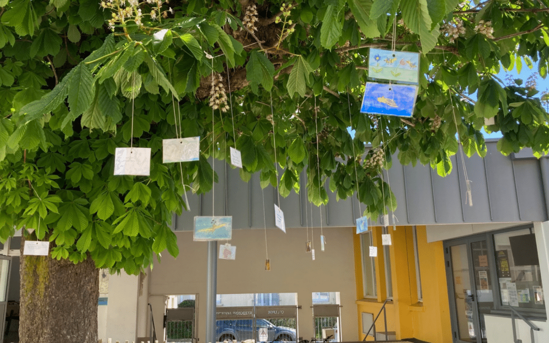 Collège Kerbonne : Des poèmes offerts au vent