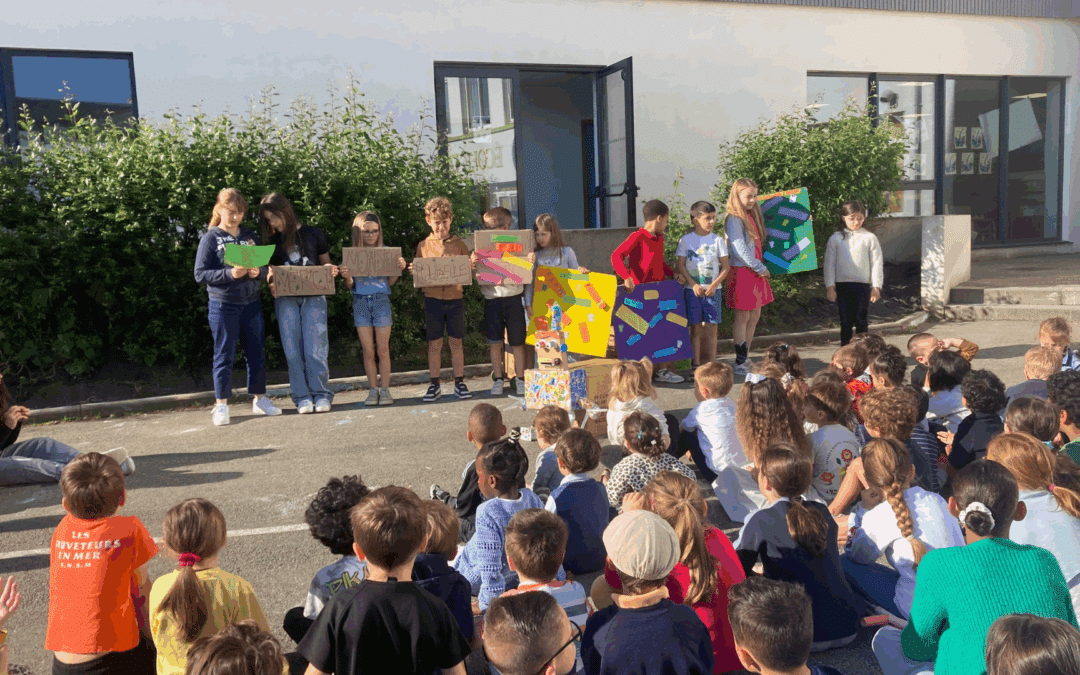 Présentation des œuvres sur les déchets