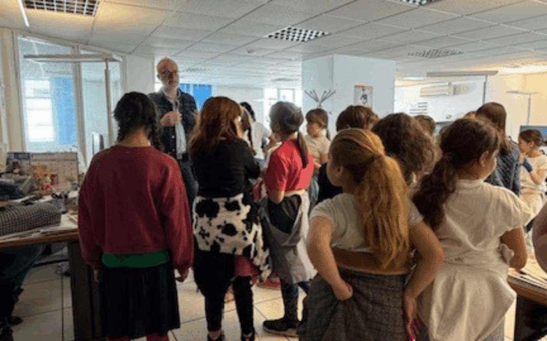 Visite des bureaux du Télégramme – CE2-CM1