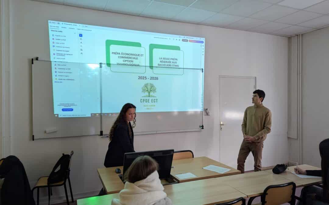 Présentation de la CPGE ECT : nos anciens élèves témoignent devant les Terminales STMG