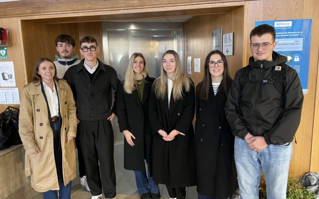 Sortie pédagogique au tribunal judiciaire de Brest pour les étudiants du Mastère Marketing et Communication