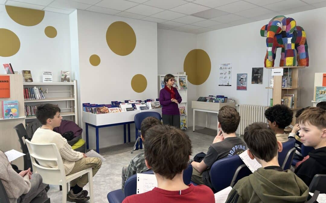 Les 5e de Kerbonne rencontrent l&rsquo;autrice Anne Pouget
